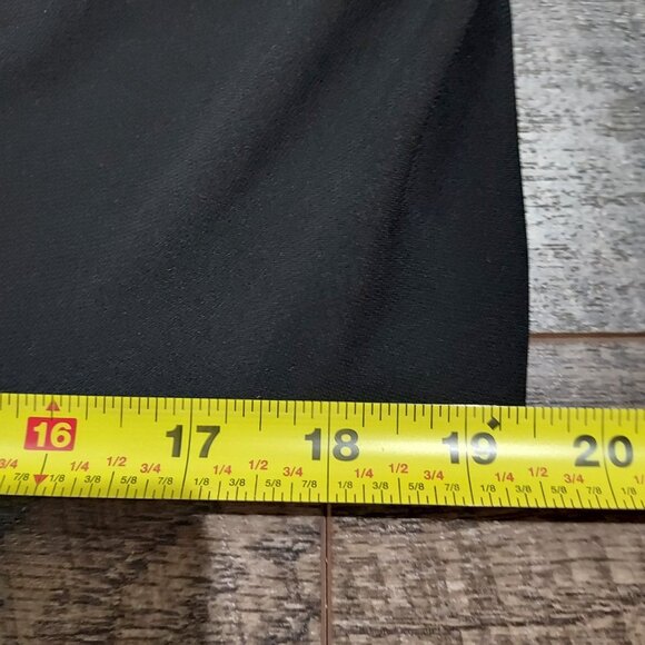 Rachel Roy Black Doleman Sleve Draped Faux Wrap 24 Hour Mini Dress Woman M - Picture 9 of 10